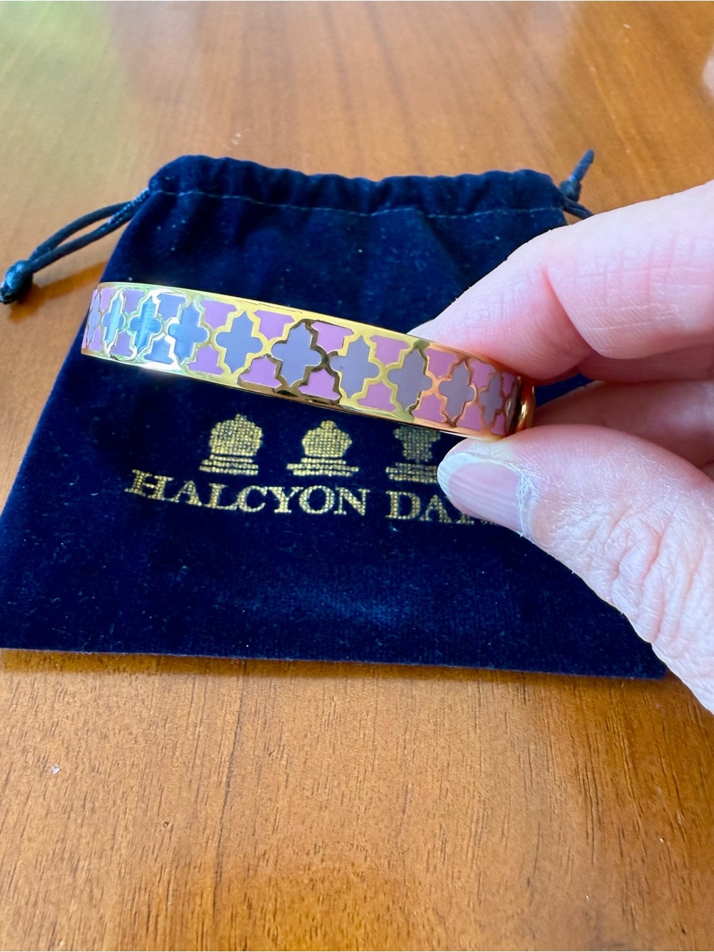 Halcyon Days Agama Hinged Enamel Bangle